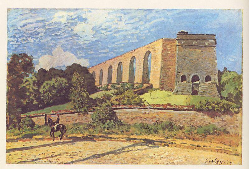 Alfred Sisley L'Aqueduc de Marly oil painting picture